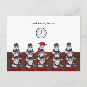 Er is er één in elke klasse briefkaart