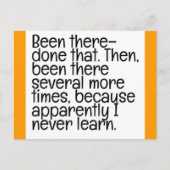 ER IS GEDAAN DAT STUPID DE FUNNY HUMOR LAU QUOTES  BRIEFKAART (Voorkant)