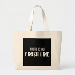 Er is geen afwerking. grote tote bag