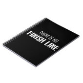 Er is geen afwerking. notitieboek (Linkerzijde)