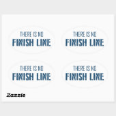 Er is geen afwerking. ovale sticker (Vel)