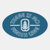 Er is geen afwerking. ovale sticker (Voorkant)