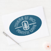 Er is geen afwerking. ovale sticker (Envelop)