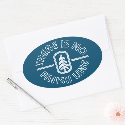 Er is geen afwerking. ovale sticker (Envelop)