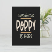 Er is geen angst dat er papaver is - vader en opa kaart (Staand voorkant)