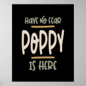 Er is geen angst dat er papaver is - vader en opa  poster (Voorkant)