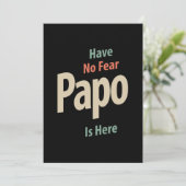 Er is geen angst dat Papo hier is | Vader Gift Bedankkaart (Staand voorkant)