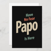 Er is geen angst dat Papo hier is | Vader Gift Bedankkaart (Voorkant / Achterkant)