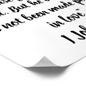 Er is geen angst in liefde, maar perfecte liefde. poster (Hoek)