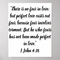 Er is geen angst in liefde, maar perfecte liefde. 