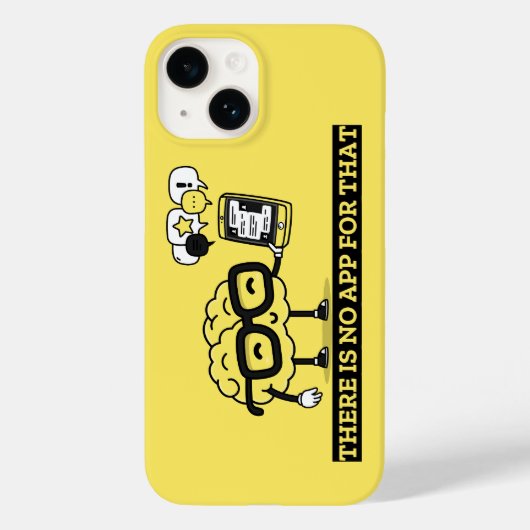 Er is geen app voor je brein Case-Mate iPhone case (Achterkant)