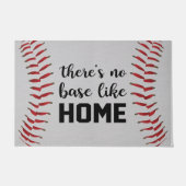 Er is geen basis zoals thuisdeuren, honkbal deurmat (Voorkant)