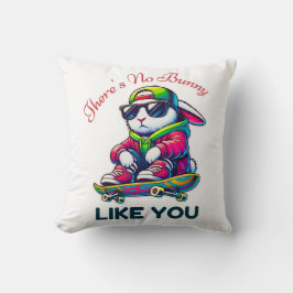 Er is geen Bunny Like You Cool Skateboarding Bunny Kussen
