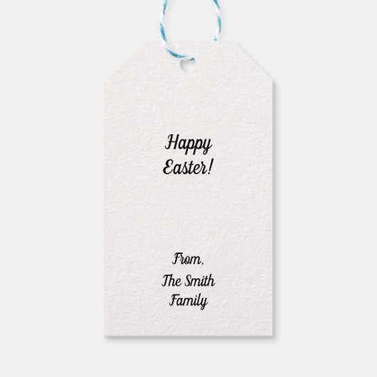 Er is geen Bunny zoals jij Pasen. Cadeaulabel (Achterkant)