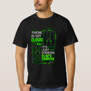 Er Is Geen Cloud Funny Programmer T-Shirt Tech