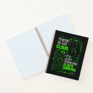 Er Is Geen Cloud Grappige Programmeur Notitieboek