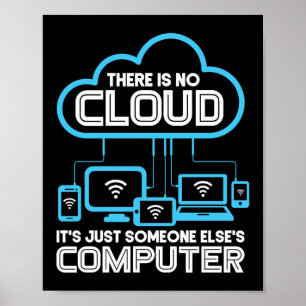 Er is geen Cloud Programmer Codering Poster