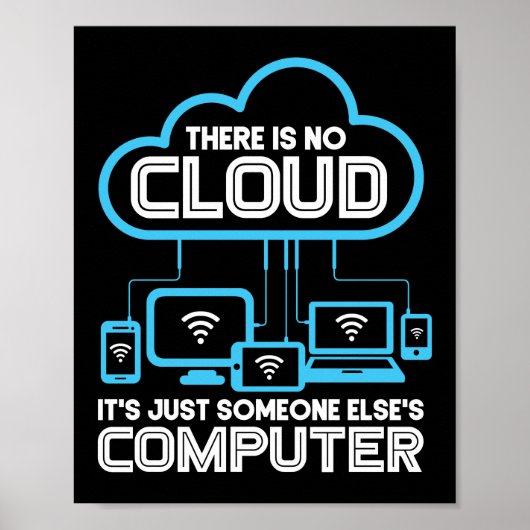 Er is geen Cloud Programmer Codering Poster (Voorkant)