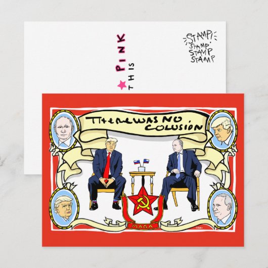 ER IS GEEN COLUSIE-Souvenir Briefkaart (Voorkant / Achterkant)