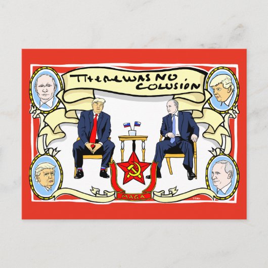 ER IS GEEN COLUSIE-Souvenir Briefkaart (Voorkant)