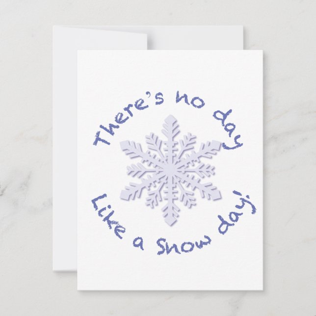 Er is geen dag als een sneeuwdag. (Voorkant)