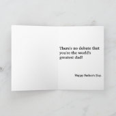 Er is geen debat, is mijn papa groot! kaart (Binnen)