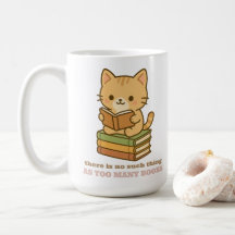 Er is geen ding zoals te veel boeken kat