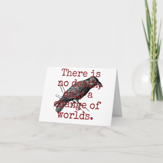 Er is geen doodstraf - dodencitaat kaart (Voorkant)