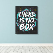 Er Is Geen Doos Creatief Denken Canvas Afdruk (Insitu (Houten vloer))