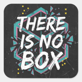 Er Is Geen Doos Creatief Denken Vierkante Sticker