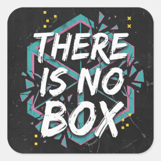 Er Is Geen Doos Creatief Denken Vierkante Sticker