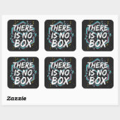 Er Is Geen Doos Creatief Denken Vierkante Sticker (Vel)