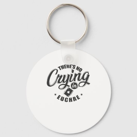 Er is geen droging in Euchre Kartenspiel Sleutelhanger (Voorkant)