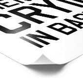 Er is geen droging in honkbal foto afdruk (Hoek)