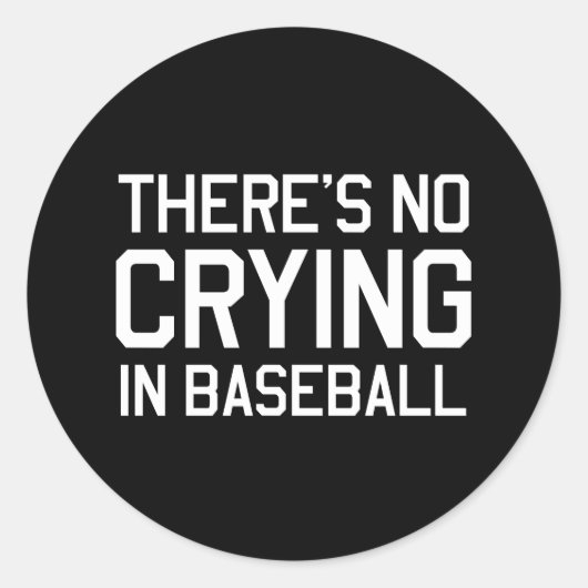 Er is geen droging in honkbal ronde sticker (Voorkant)