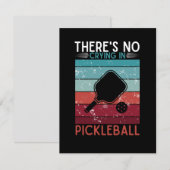 Er is geen droging in Pickleball Retro Paddles Rac Bedankkaart (Voorkant / Achterkant)