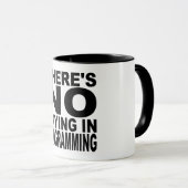 Er is geen droging in programmering mok (Voorkant rechts)