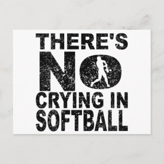 Er is geen droging in Softball Briefkaart