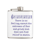 Er is geen eigenschap - muziekprijsopgave heupfles (Voorkant)