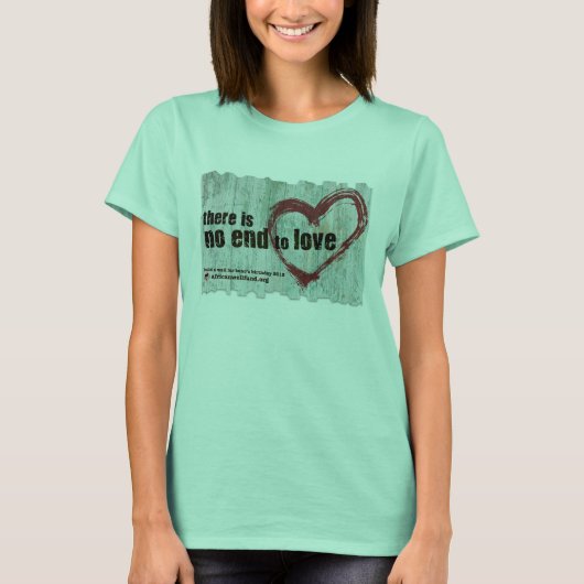 "Er is geen einde aan de liefde" BBW 2015 T-shirt (Voorkant)