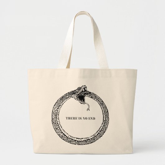 Er is geen einde grote tote bag (Voorkant)