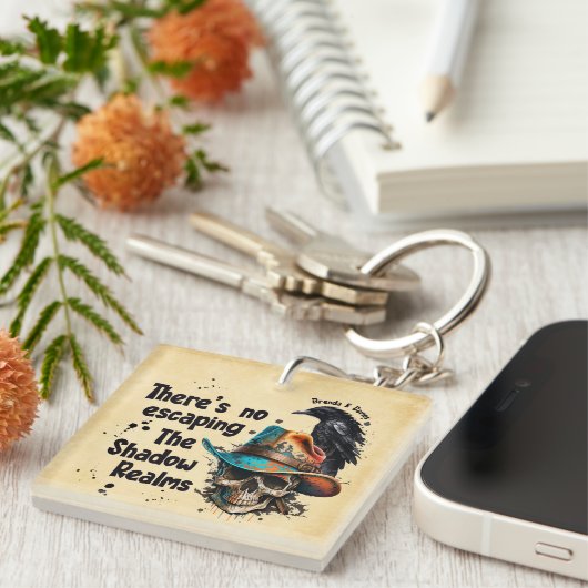 Er is geen Escaping Brenda K Davies Shadow Realms Sleutelhanger (Voorkant Rechts)