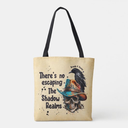 Er is geen Escaping Brenda K Davies Shadow Realms Tote Bag (Achterkant)