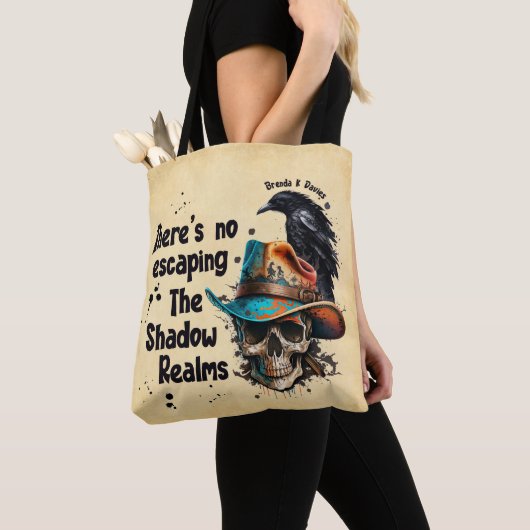 Er is geen Escaping Brenda K Davies Shadow Realms Tote Bag (Dichtbij)