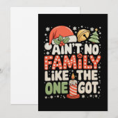 Er is geen familie zoals degene die ik kerstmis he feestdagenkaart (Voorkant / Achterkant)