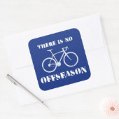 Er is geen fietsseizoen vierkante sticker (Envelop)