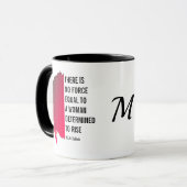 ER IS GEEN FORCE Inspirerend W.E.B DuBois Quote Mok (Voorkant links)