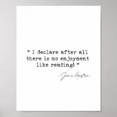 Er is geen genot als Jane Austen lezen Poster (Voorkant)