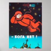 Er is geen god!, 1960, USSR — poster van de Sovjet (Voorkant)