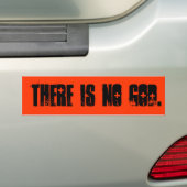 ER IS GEEN GOD BUMPERSTICKER (Op auto)